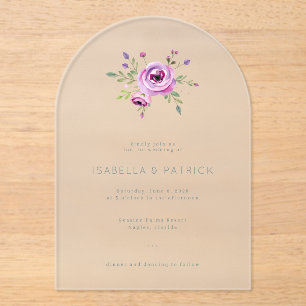 Elegant Black Wedding Invitation
