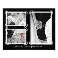 Elegant Black/White 11 x 14 Art Deco Photo Print
