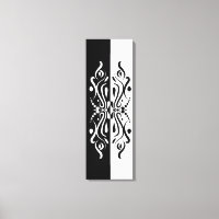 Elegant Black & White Abstract Harlequin Style