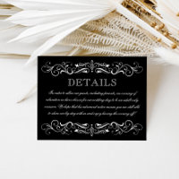 Elegant Black White Adult Only Wedding Reception