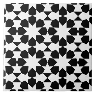 Elegant Black &white  Ceramic Tile