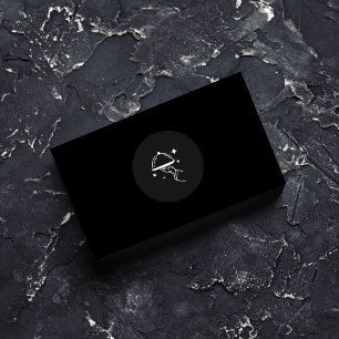 Elegant Black & White Chef & Baker Professional  Business Card