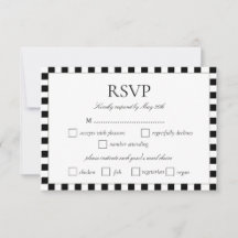 Elegant Black & White Chequerboard Border