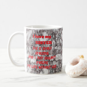 Elegant Black & White Floral Christmas Mug 