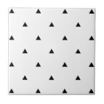 Elegant black white geometric pattern | triangles tile<br><div class="desc">Modern and minimal geometric pattern in black and white.</div>