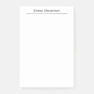Elegant Black & White Handwriting Professional Post-it Notes