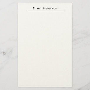 Elegant Black & White Handwriting Professional Stationery