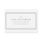 Elegant black white minimalist website Insert card