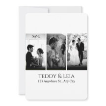 Elegant Black & White Minimalist Wedding