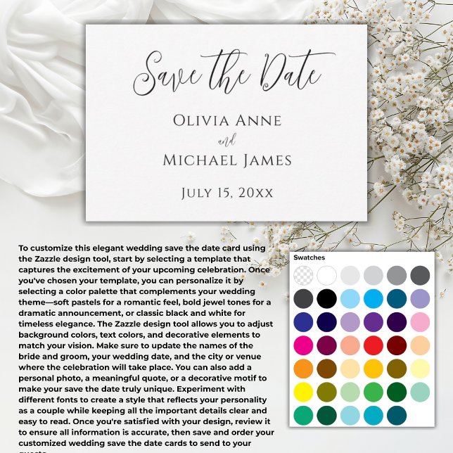 Elegant Black & White Save the Date (Creator Uploaded)