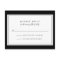 Elegant Black & White Simple Border Wedding