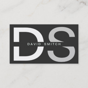 ELEGANT BLACK WHITE SIMPLE PROFESSIONAL MODERN BUSINESS CARD