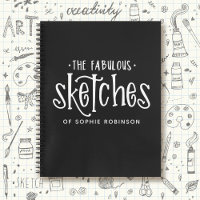 Elegant Black White Sketchbook