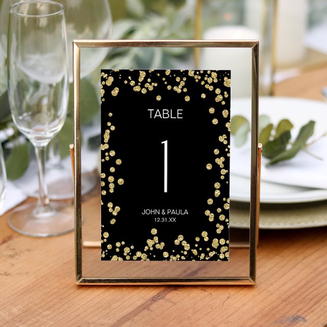 Elegant Black & White Table Number (Creator Uploaded)