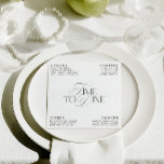 Elegant Black & White Wedding Dinner Menu Card<br><div class="desc">This elegant black and white wedding menu combines classic serif typography with refined calligraphy details for a modern yet timeless aesthetic. Designed for fine-art weddings, outdoor receptions, or sophisticated dinner celebrations where every detail feels intentional. Fully editable — personalize your menu categories and dishes. Part of the “Rhea” Wedding Collection...</div>