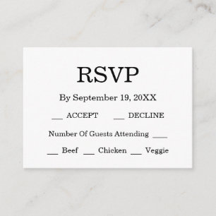 Elegant Black & White Wedding Enclosure Card