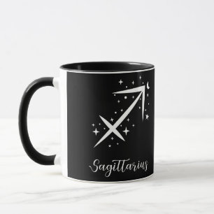 Elegant Black Zodiac sign Mug