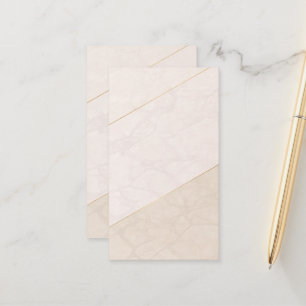 Elegant Blank Appointment Card – Ivory & Gold