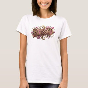 Elegant BLESSED Visual Design T-Shirt
