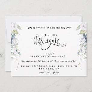 Elegant Bliss Let's Try This Again Love is Patient Save The Date