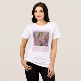Elegant Blooms - Romantic Rose Quote Tri-Blend Shirt