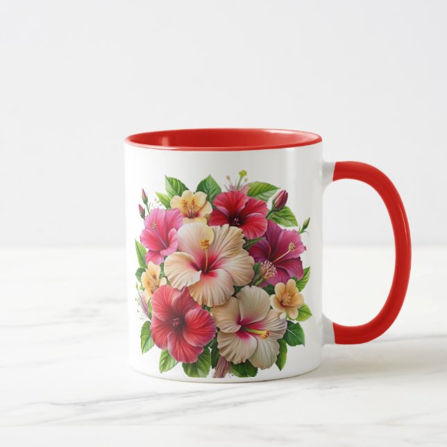 Elegant Blossoms Flowers Design Cup (Right)