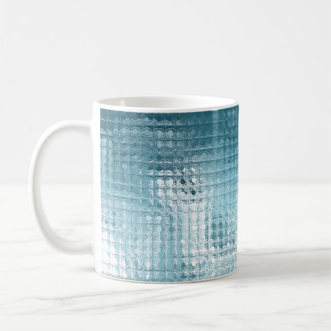 Elegant Blue Abstract: Beautiful Background Coffee Mug (Left)