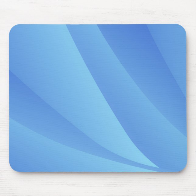 Elegant Blue Abstract Geometric Background | Mouse Pad (Front)