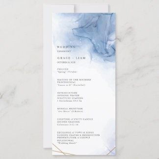 Elegant Blue Agate wedding ceremony
