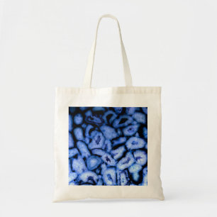 Elegant blue agates blue gemstones blue quartz tote bag
