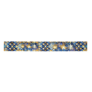 Elegant Blue and Gold Stars ribbon  Satin Ribbon