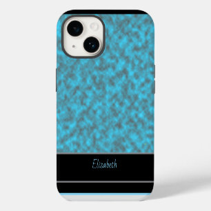 Elegant Blue and Grey Cloudy iPhone 14 Case