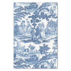 Elegant Blue and White Vintage French Toile