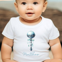 Elegant Blue Baby Rattle Boy Baby Shower
