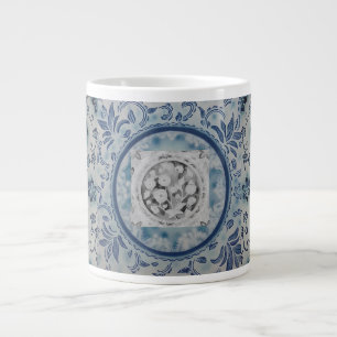Elegant Blue Batik Speciality Mug