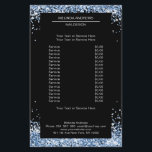 Elegant Blue both sides Flyer<br><div class="desc">An elegant and refined design with a digital image made of silver-lilac glass. Note: The production process does not use a real film,  only the colour is printed thoroughly. Add your data,  logo,  company details and pictures in minutes.</div>