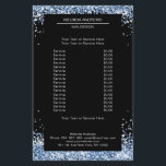 Elegant Blue both sides Flyer<br><div class="desc">An elegant and refined design with a digital image made of silver-lilac glass. Note: The production process does not use a real film,  only the colour is printed thoroughly. Add your data,  logo,  company details and pictures in minutes.</div>