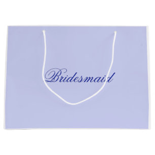 Elegant Blue Bridesmaid Large Gift Bag