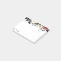 elegant blue burgundy floral school teacher