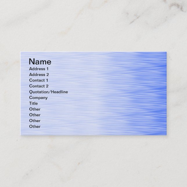 Elegant Blue Business Card (Front)