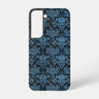 Elegant Blue Damask - Vintage Baroque Floral