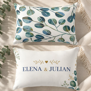 Elegant Blue Eucalyptus  Decorative Cushion