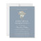 Elegant Blue First Communion Budget Invitation