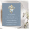 Elegant Blue | First Communion Budget Invitation