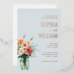 Elegant Blue Floral Bouquet