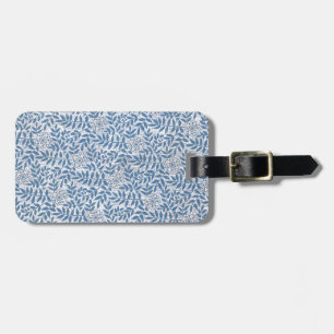 ELEGANT BLUE FLORAL LUGGAGE TAG