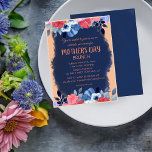 Elegant Blue Floral Mother's Day Brunch Invitation<br><div class="desc">Join us for a beautiful Mother's Day brunch celebration! Our invitation card features a stunning blue floral design,  evoking feelings of grace and sophistication. Treat your mum to a special day filled with delicious food and wonderful company. RSVP now and make this Mother's Day one to remember.</div>