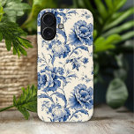 Elegant Blue Floral Vintage Pattern iPhone 16 Case<br><div class="desc">Elegant Blue Floral Vintage Pattern iPhone Smart Phone Case features an elegant blue floral pattern. Perfect as a gift for Christmas,  birthday,  Mother's Day,  best friends and more. Designed by © Evco Studio www.zazzle.com/store/evcostudio</div>