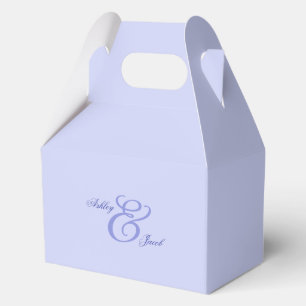 Elegant Blue Floral Wedding Large Welcome  Favour Box