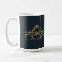 Elegant Blue Gold Hotel Branding